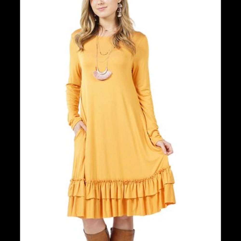 Zenana Outfitters SHEIN dress, ruffled hem Small